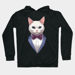 Fancy Cat with Bowtie no.1 Hoodie